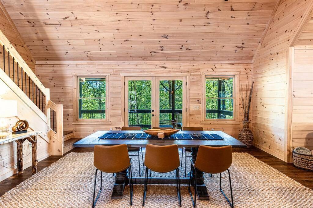 Luxe Family Cabin 8 Min To Downtown Blue Ridge Bagian luar foto