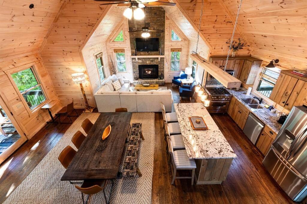 Luxe Family Cabin 8 Min To Downtown Blue Ridge Bagian luar foto