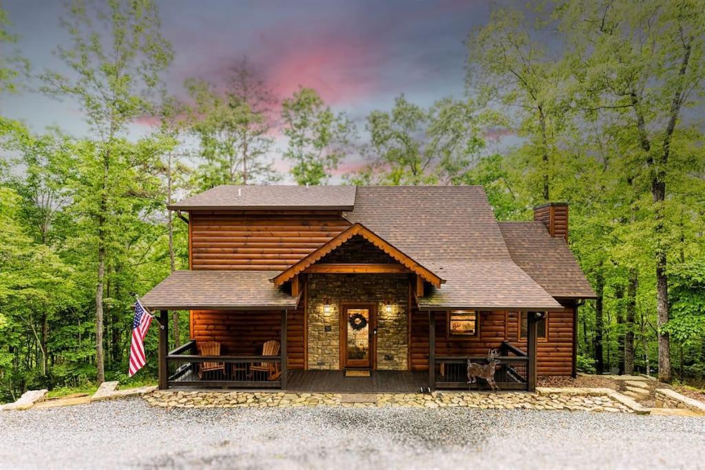 Luxe Family Cabin 8 Min To Downtown Blue Ridge Bagian luar foto